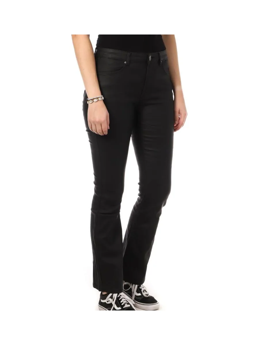 Pantalon Noir Enduit Femme Monday Premium 971 2