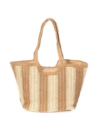Sac de Plage Naturel/Taupe Femme Gérard Pasquier 2