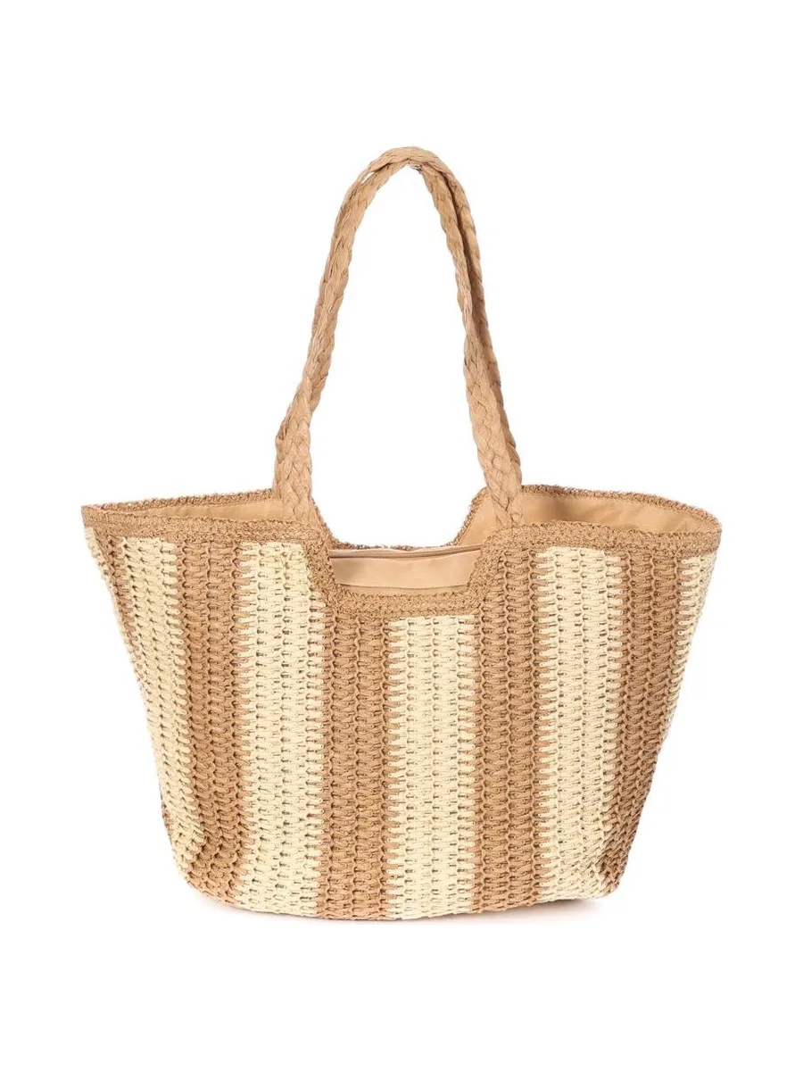 Sac de Plage Naturel/Taupe Femme Gérard Pasquier 3