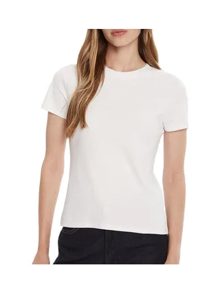 T-Shirt Blanc Femme Calvin Klein Jeans Supima 1