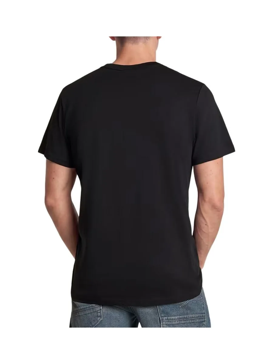 T-Shirt Noir Homme G-Star RAW Logo00 3