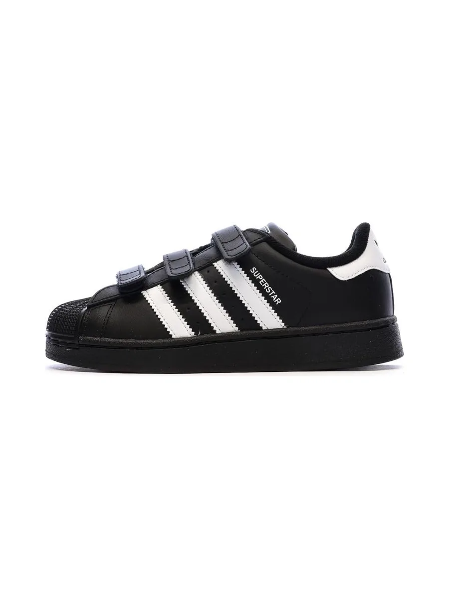 Baskets Noires Garçon Adidas Superstar 2