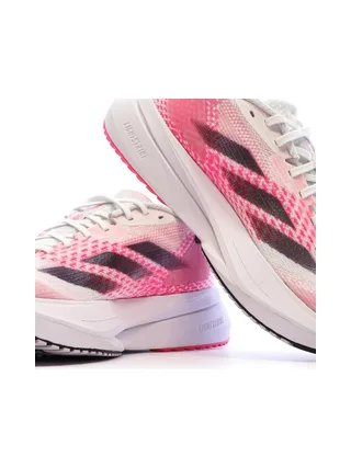 Chaussures de running Blanches/Roses Femme Adidas Adizero 7