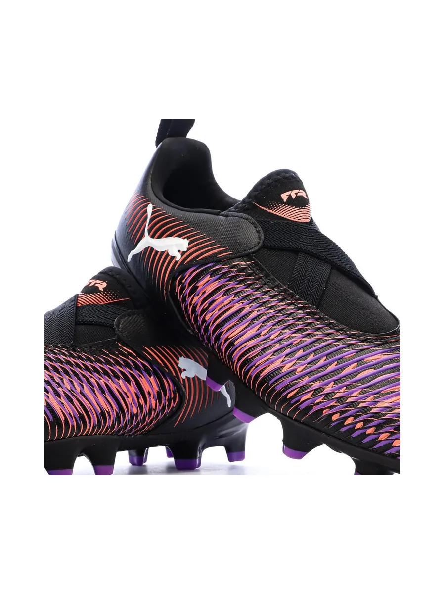 Chaussures de Foot Noires/Fushia Junior Puma Future 8 Match Ll FG 8