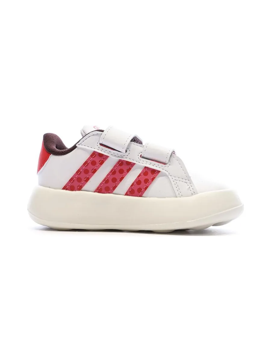Baskets Blanches/Rouges Fille Adidas Grand Court Minnies 3