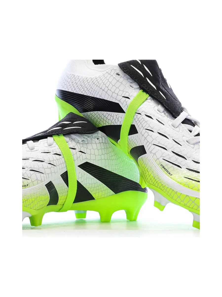 Chaussures de Foot Blanc/Jaune Adidas Predator League FT FG/MG 8