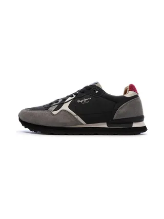 Baskets Noires/Grises Homme Pepe jeans Brit Prints 1