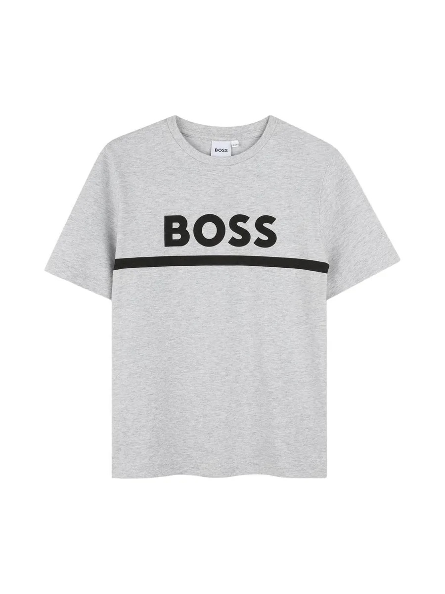 T-Shirt Gris Garçon Hugo Boss J52726 2