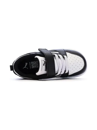 Baskets Noires/Blanches Garçon Puma Rebounds 4