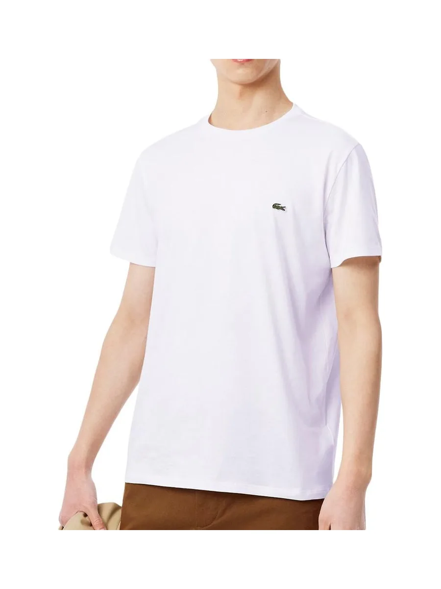 T-Shirt Blanc Homme Lacoste Pima 2