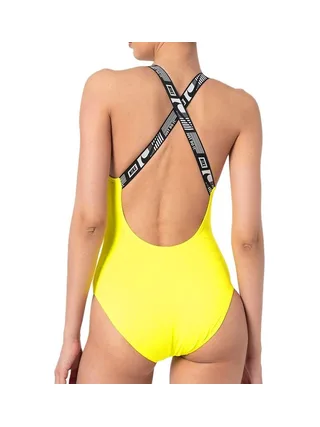 Maillot de bain 1 pièce Jaune Femme Nike Crossback 2