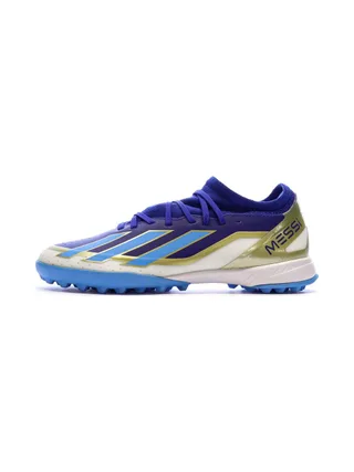 Chaussures de Foot Bleues Homme Adidas X Crazyfast League TF Messi 1