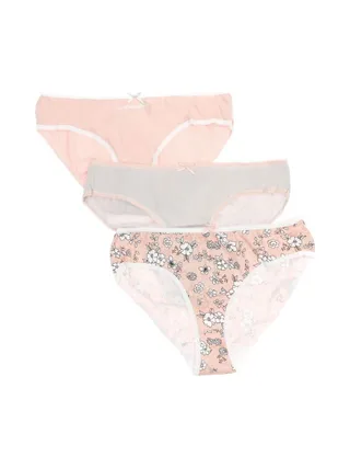 Lot x3 Culottes Rose/Grise Femme Lulu Castagnette 1