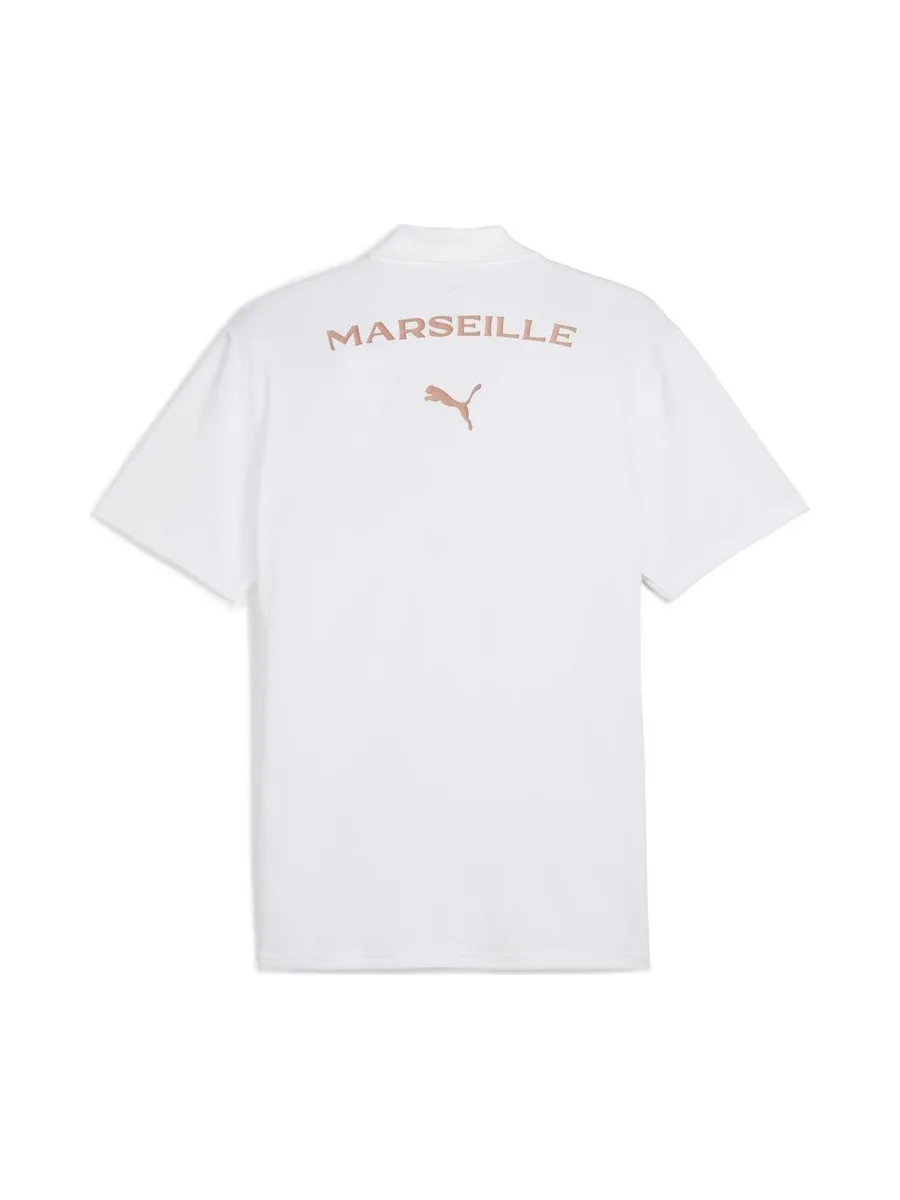 OM Polo Blanc Homme Puma 3