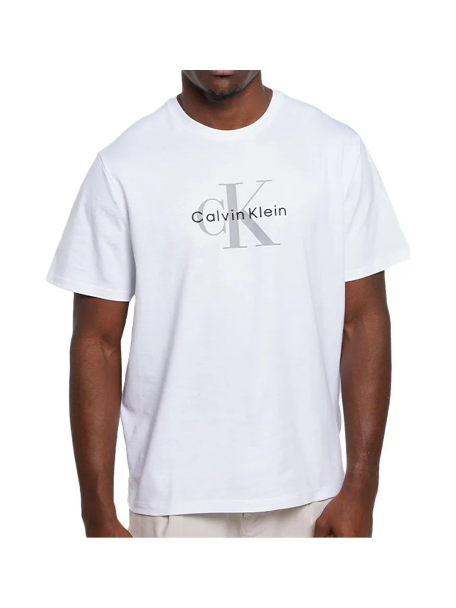 T-Shirt Blanc Homme Calvin Klein Jeans Hero 2