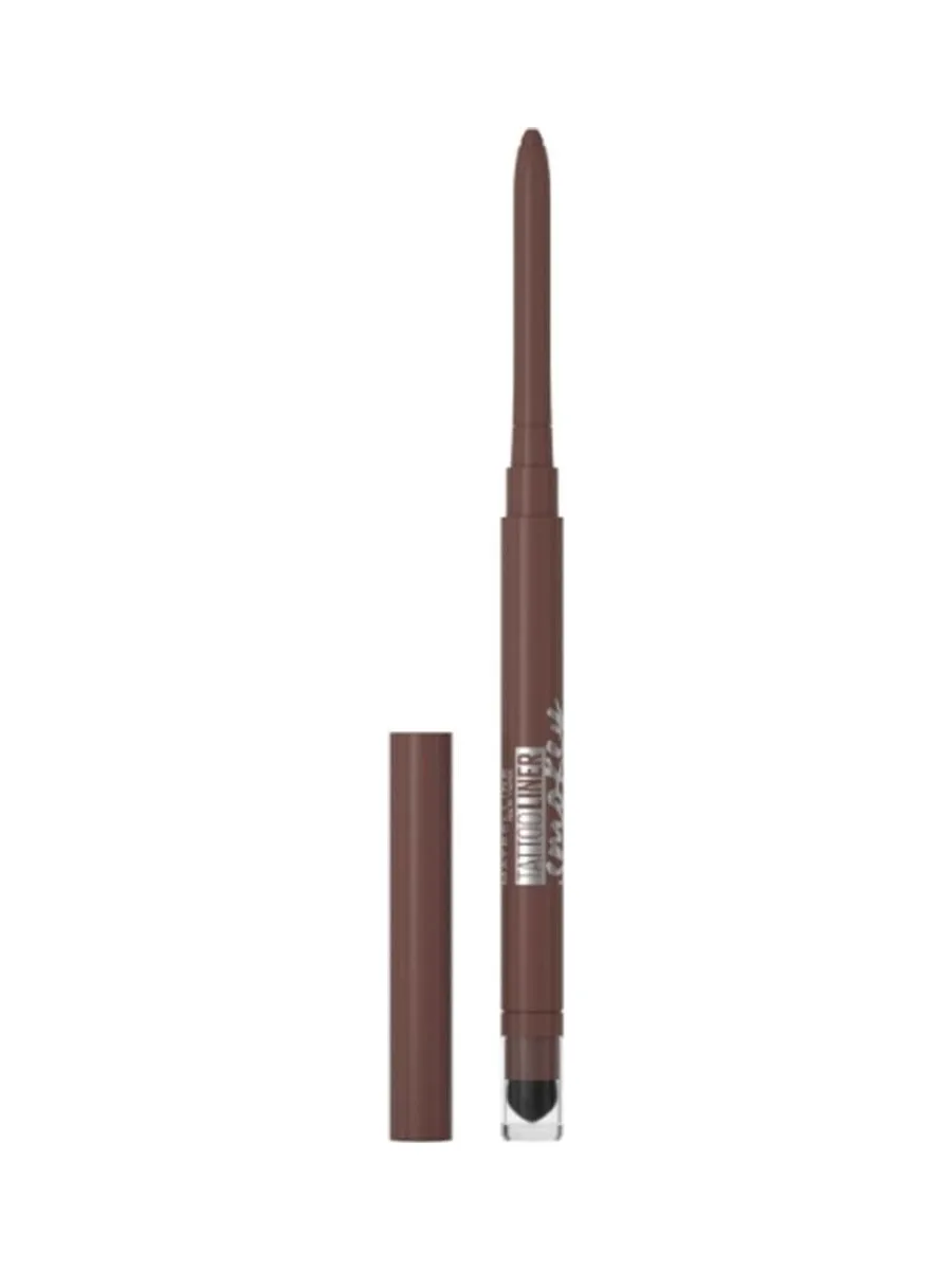 Crayon à yeux Longue tenue Gemey Maybelline Yx Tattoo Liner Smokey Brun 2