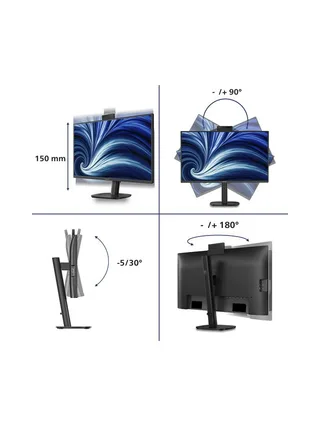 27B2U3601H/00 27 inch USB C webcam Quad 3