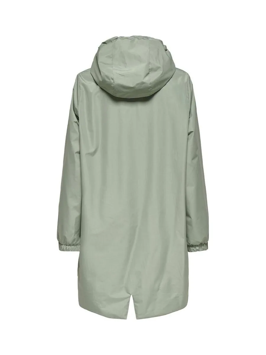 Coupe vent à capuche réversible Vert/Argent Femme Only Fry 5