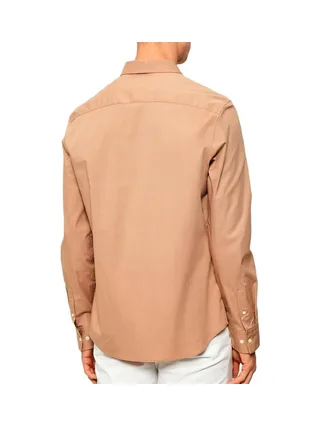 Chemise Camel Homme Calvin Klein Jeans Solid 2