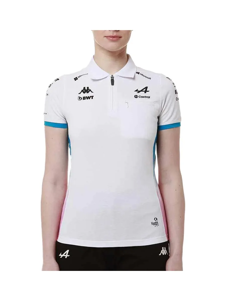 Maillot Blanc/Bleu Femme Kappa Adraw Alpine F1 321U87W 2