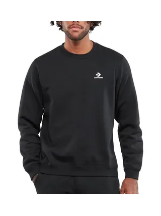 Sweat Noir Homme Converse Crew 1