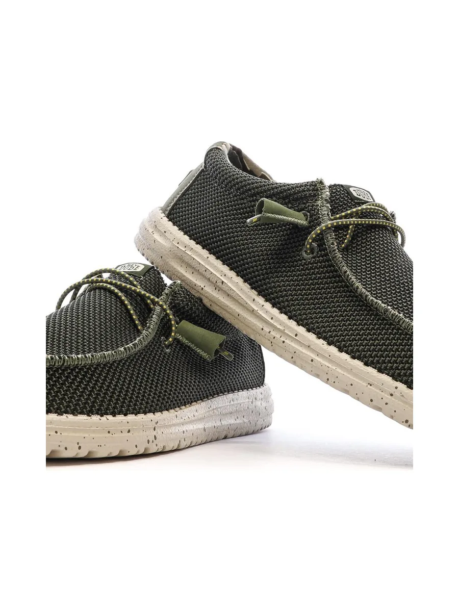 Chaussures Kaki Homme Hey Dude Wally Sox Pine 8