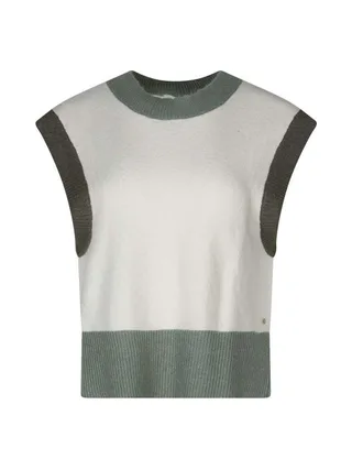 Pull Blanc/Vert FemmeTeddy Smith Silvia 1