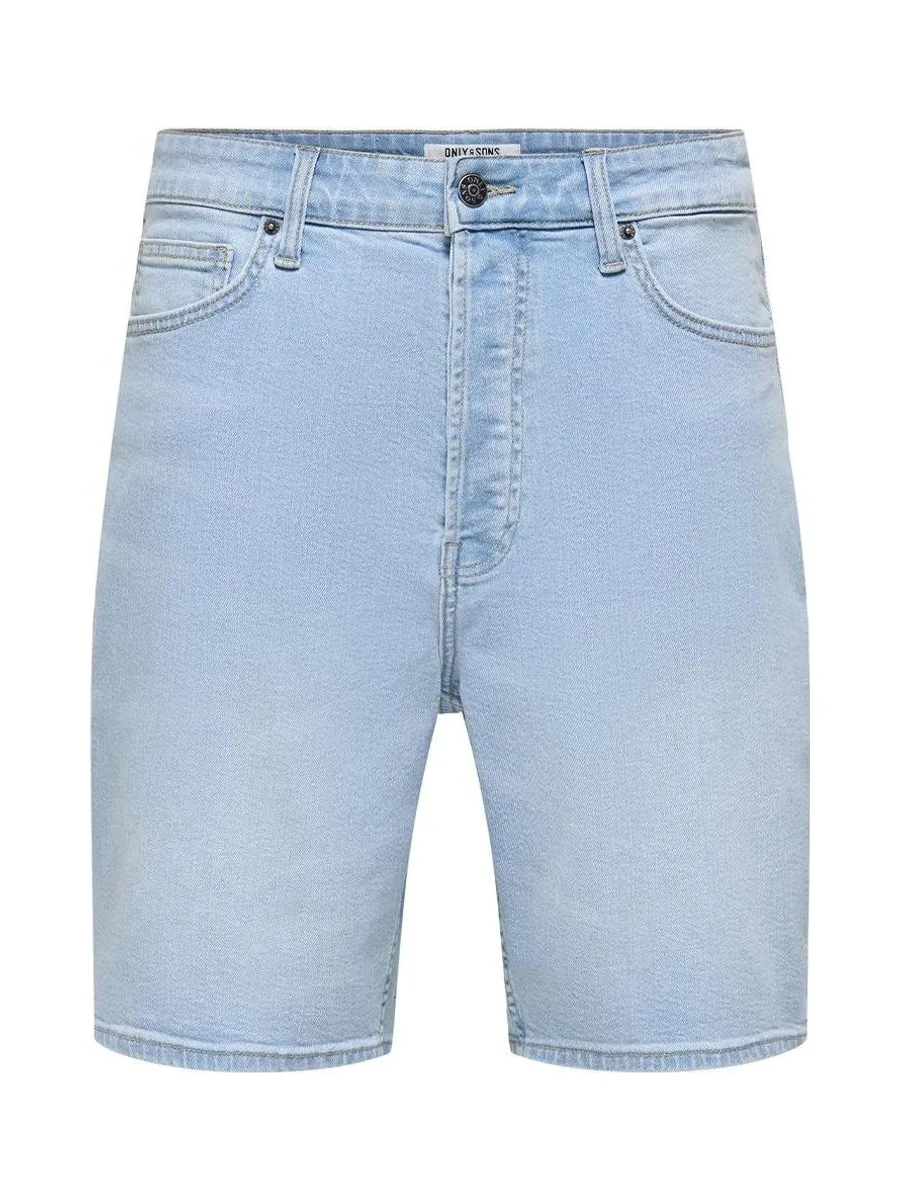 Short en Jean Bleu Homme Only & Sons Onsfade Stretch 4