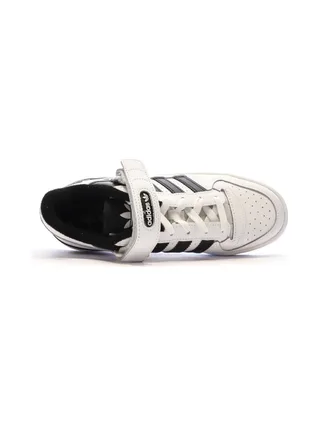 Baskets Blanches/Noires Homme Adidas Forum Low 4