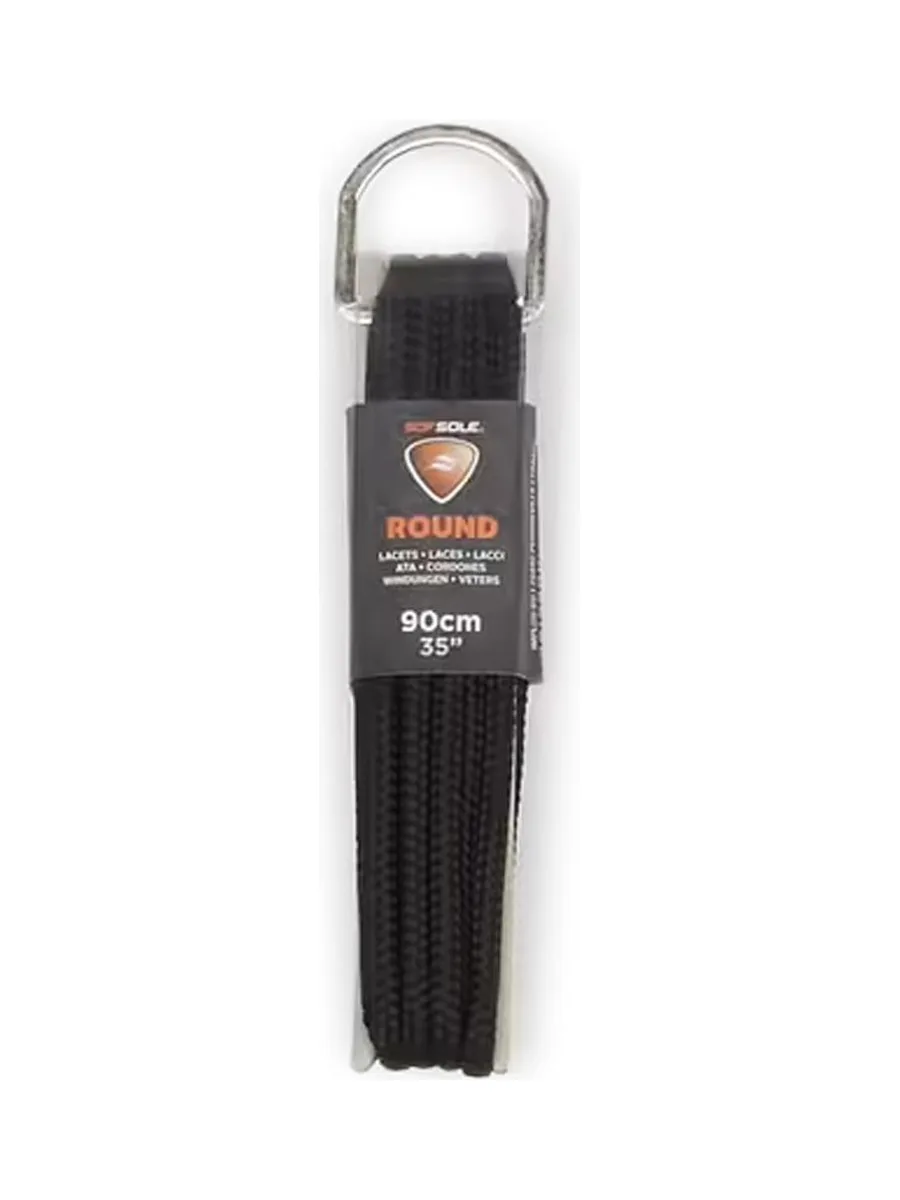 Lacets Noir Homme Sofsole Dring Round Black 90 Cm 2