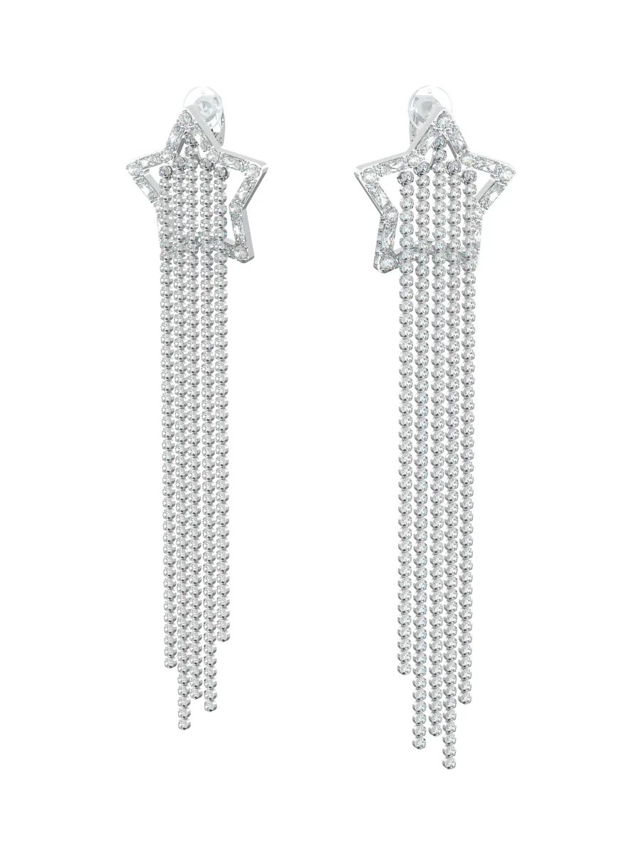Swarovski - Boucles d'oreilles Stella blanc 1