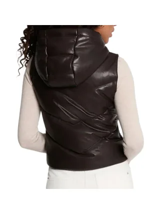 Doudoune sans manches Marron Foncé Femme Morgan GSOLO 2