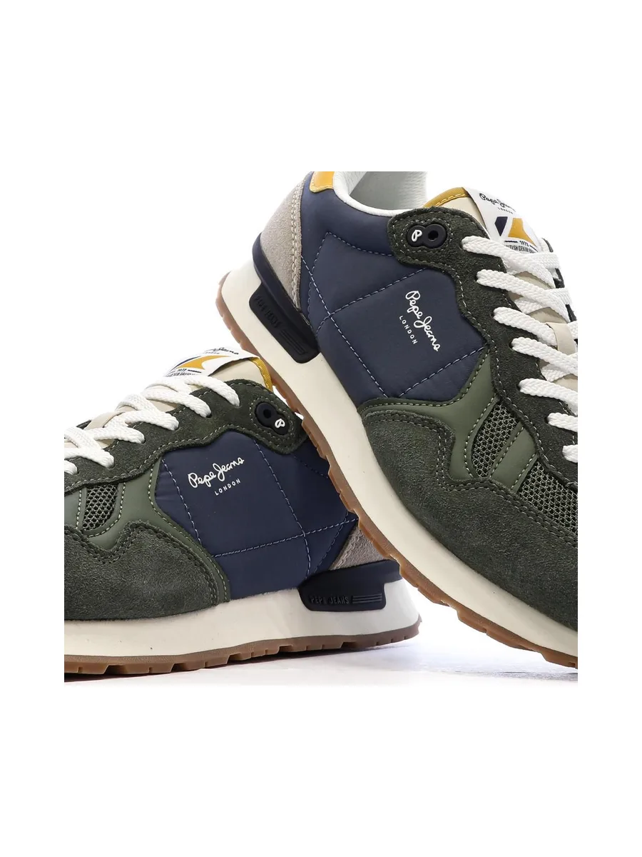 Baskets Vertes Homme Pepe jeans Brit Prints 8