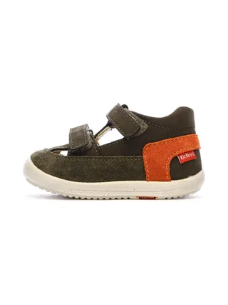 Sandales Kaki Garçon Kickers Salome 1