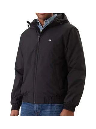 Veste Noir Homme Calvin Klein Jeans Hooded Ripstop 1