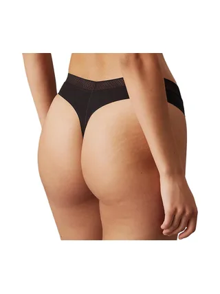 String Noir Femme Calvin Klein Jeans Thong1 2