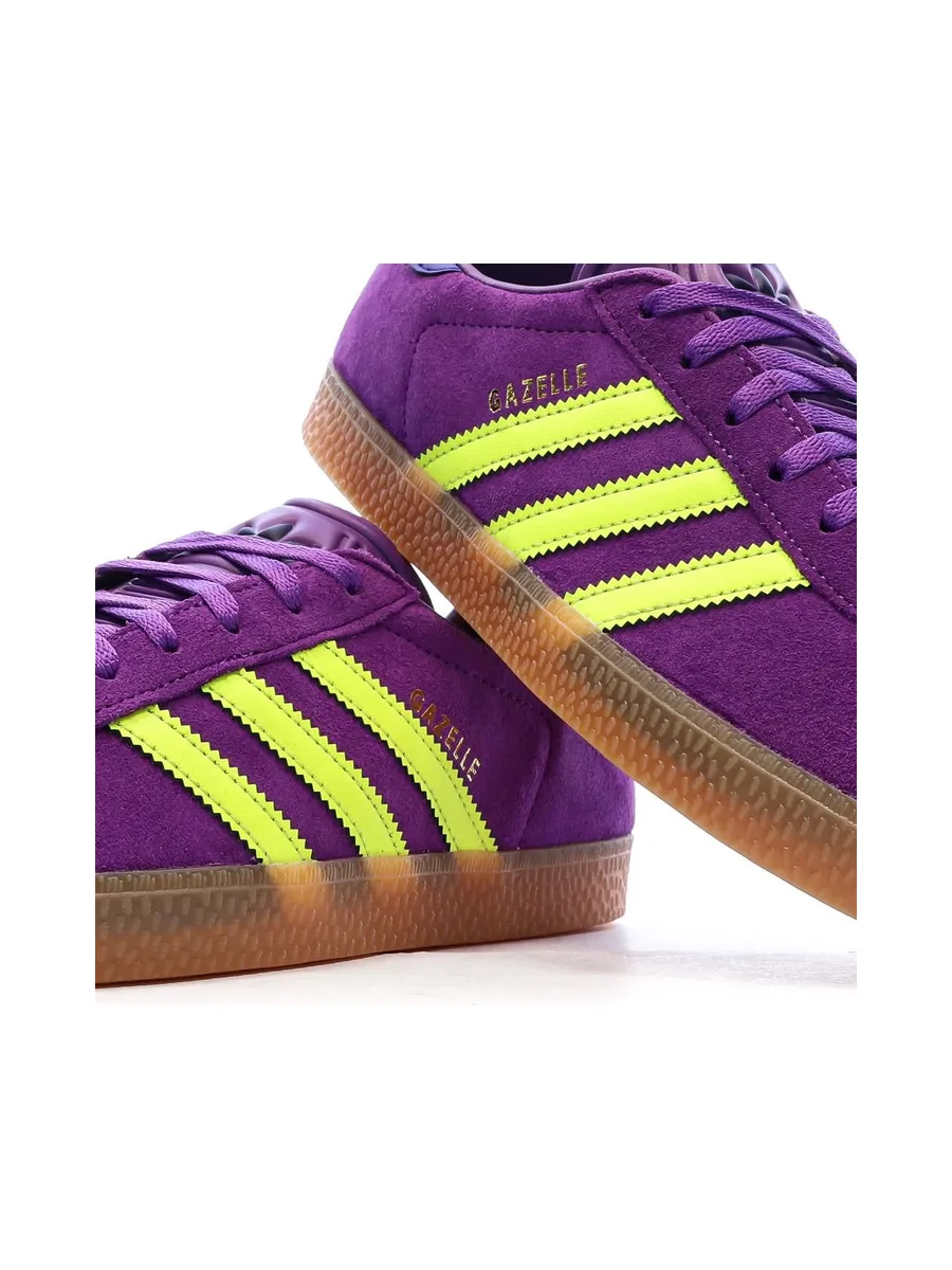Baskets Violettes/Jaunes Enfant Adidas Gazelle 8