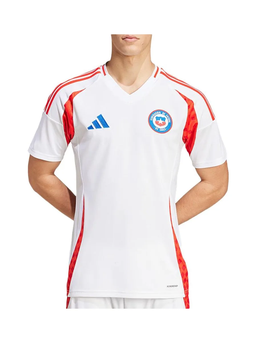Chili Maillot de Football Extérieur Blanc/Rouge/Bleu Junior Adidas 2024-2025 2
