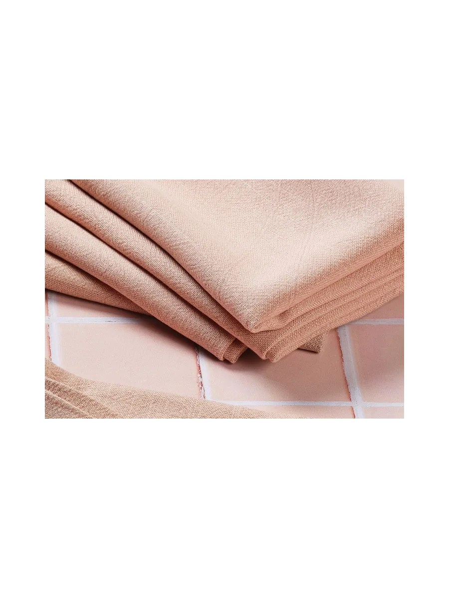 Serviette de table - 6 pièces - Lin et coton blanc crème 132