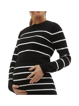 Pull Noir Femme Mamalicious Newsiv 1