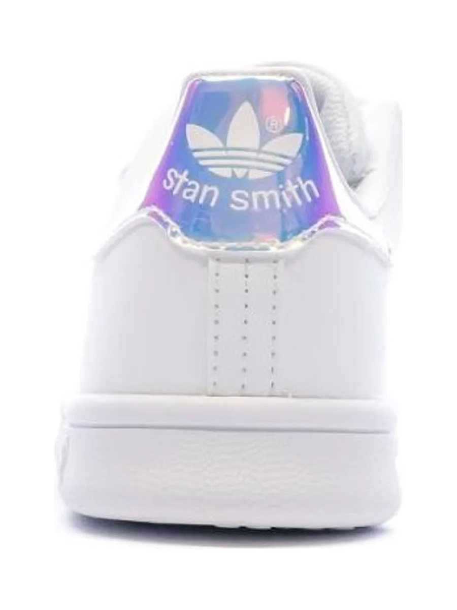 Stan Smith Baskets Blanches à Scratch Enfant Adidas 3