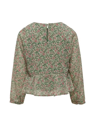 Blouse Fluide Vert/Rouge Fille Kids ONLY Kogdora 2