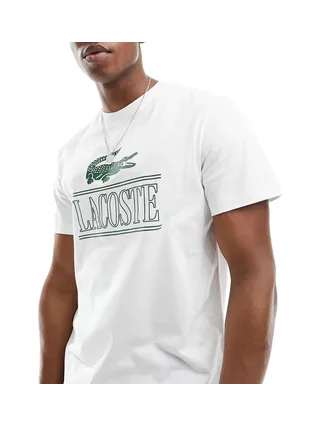 T-shirt Blanc Mixte Lacoste TH1218 2