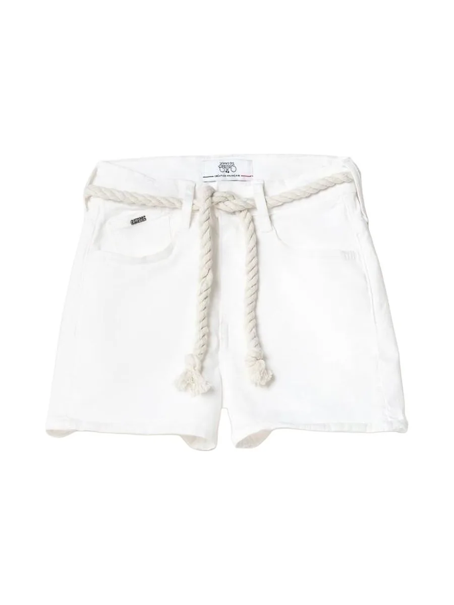 Short Blanc Fille Le Temps Des Cerises Tiko 1