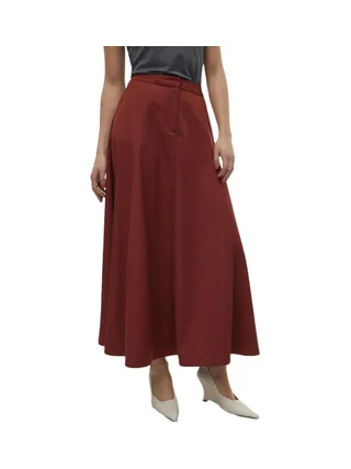 Jupe Longue Terracotta Femme Vero Moda Tara Ancle 1