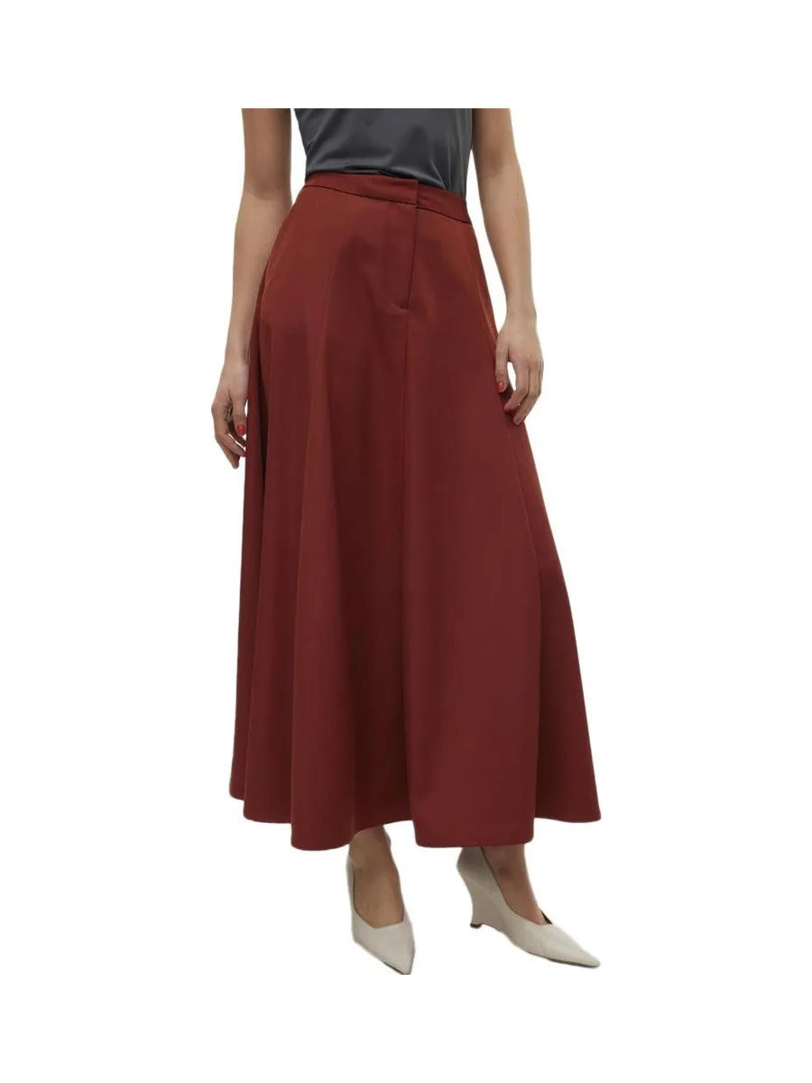 Jupe Longue Terracotta Femme Vero Moda Tara Ancle 1