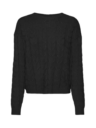 Pull Noir Femme Vero Moda Tilda 1