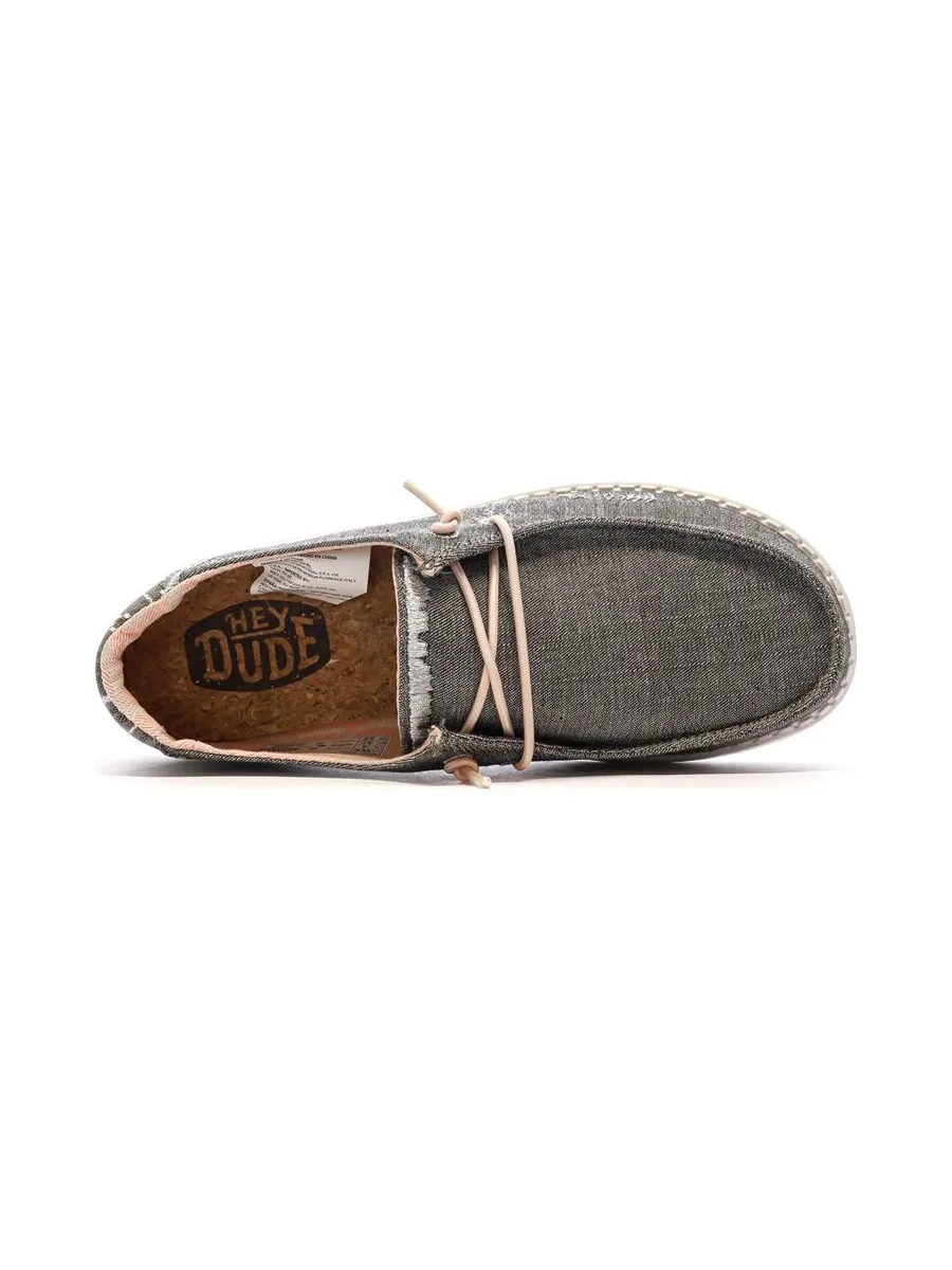 Chaussures Grises/Roses Femme Hey Dude Wendy Boho 5
