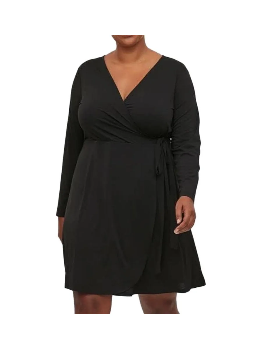 Robe Noire Femme Vila Evoked Borneo 2
