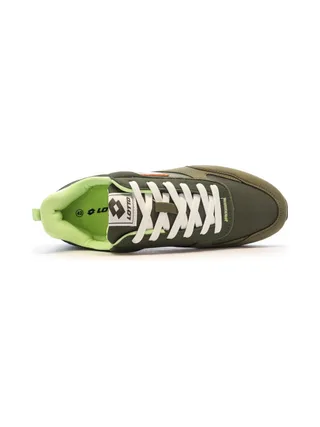 Baskets Kaki/Blanche Homme Lotto Twenty 5 4